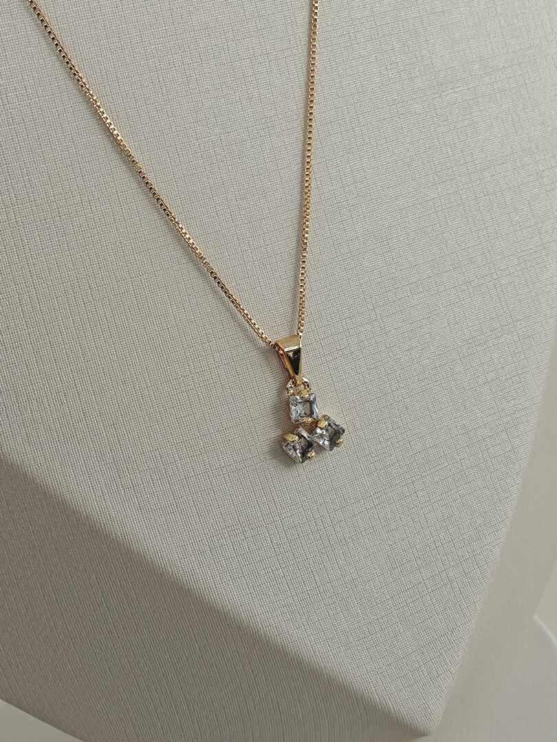 Colar trio zircônia — foto 1